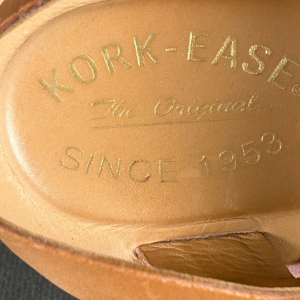 Kork-Ease Tan Leather Strappy Wedge Platform Sandals Womens 10/42 - Picture 4 of 9